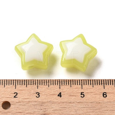 Imitation Jelly Transparent Acrylic Beads SACR-R741-03G-1