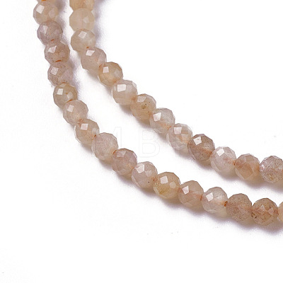 Natural Sunstone Beads Strands G-F596-42-2mm-1
