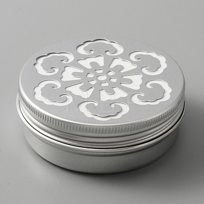 Aluminium Shallow Round Candle Tins AJEW-WH0312-58B-1