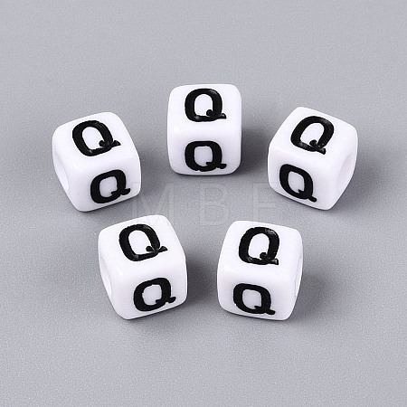 Opaque Acrylic Beads SACR-N020-04A-Q-1