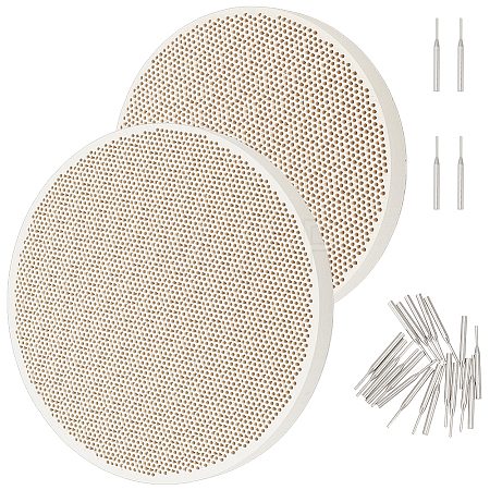 Quartz Honeycomb Ceramic Soldering Boards AJEW-OC0005-53B-1