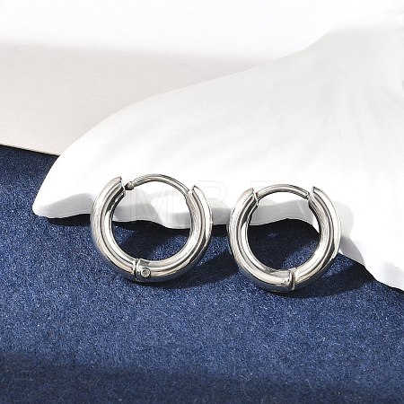 Tarnish Resistant 304 Stainless Steel Hoop Earrings EJEW-P177-P-13-1