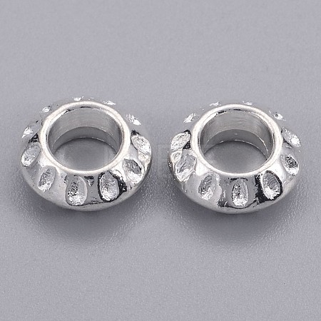 Tibetan Style Alloy European Beads TIBEB-EAA386Y-S-FF-1