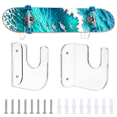 Acrylic Skateboard Storage Rack AJEW-WH0816-515B-1