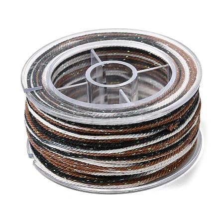 30M Segment Dyed Cotton & Metallic String Threads OCOR-F018-01B-1