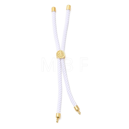 Twisted Nylon Cord Silder Bracelets DIY-B066-03G-07-1