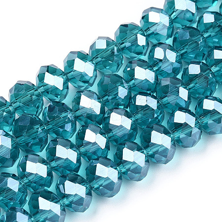 Electroplate Glass Beads Strands EGLA-A034-T2mm-A33-1