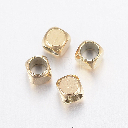 Ion Plating(IP) 304 Stainless Steel Beads X-STAS-F135-07G-2x2mm-1