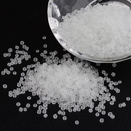 12/0 Frosted Round Glass Seed Beads X-SEED-A008-2mm-M1-1
