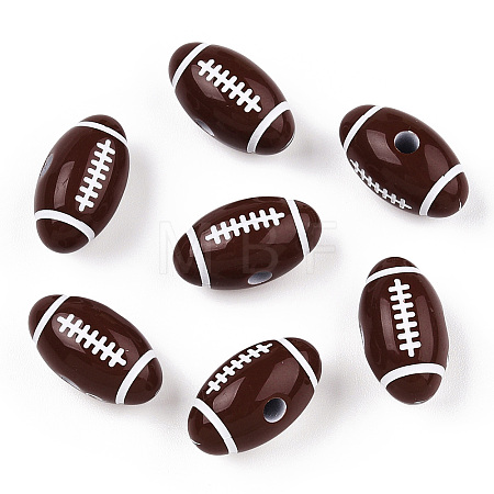 Craft Style Acrylic Beads X-MACR-T023-09-1