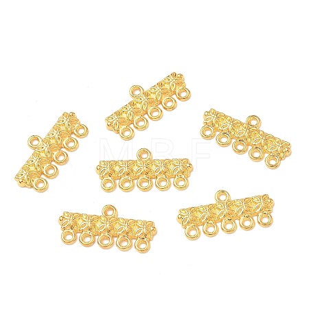 Tibetan Style Alloy Rectangle Links K08QY011-1
