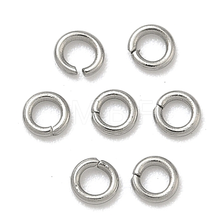 Tarnish Resistant 304 Stainless Steel Open Jump Rings STAS-Q186-02-3x0.6mm-1