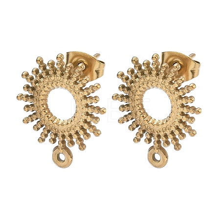 304 Stainless Steel Stud Earring Findings STAS-A139-03B-G-1