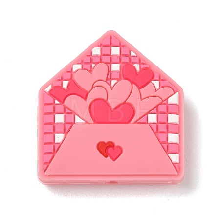 Valentine's Day Silicone Beads SL-CBACE28-04A-1