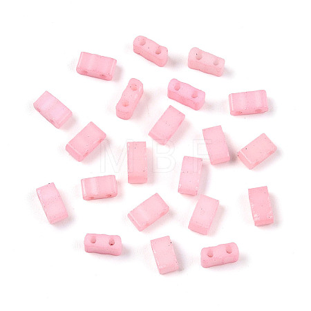 2-Hole Baking Paint Glass Seed Beads SEED-S023-17B-23-1