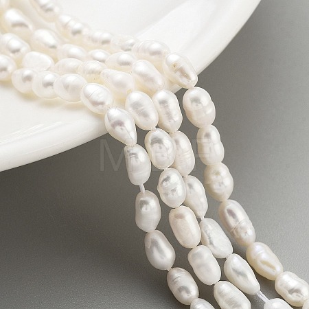 Natural Cultured Freshwater Pearl Beads Strands PEAR-P062-04B-1