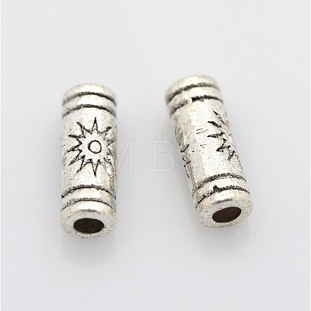 Tibetan Silver Tube Beads LF0614Y-NF-1