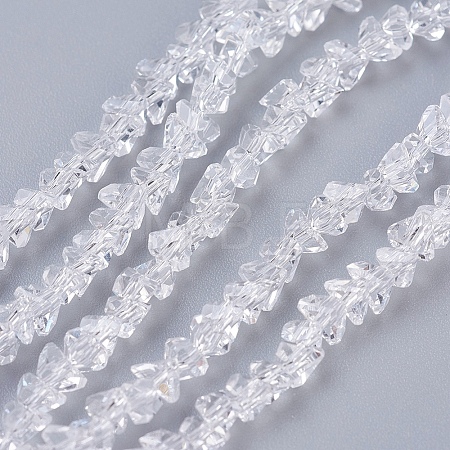 Transparent Glass Beads Strands EGLA-J145-4mm-NB01-1