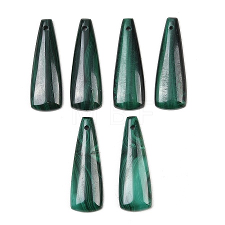 Natural Malachite Pendants G-B187-01A-03-1