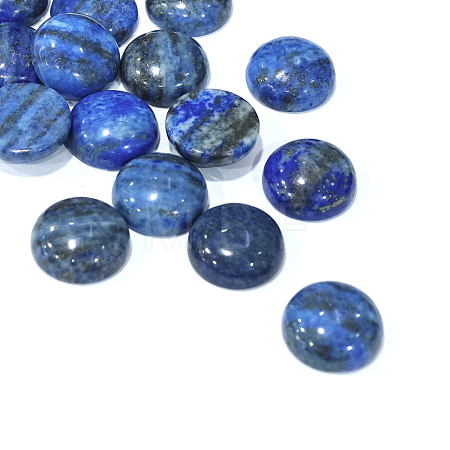 Dyed Natural Lapis Lazuli Gemstone Dome/Half Round Cabochons G-J330-06-25mm-1