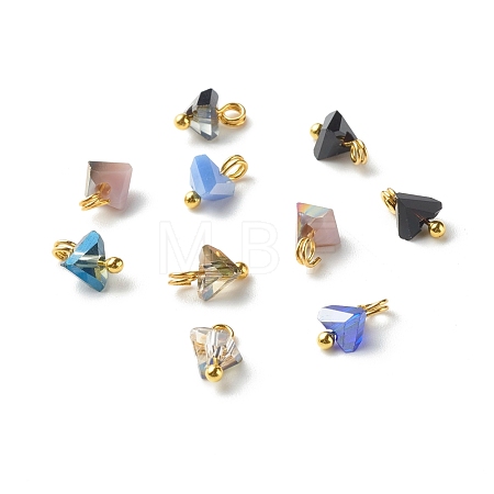 Electroplate Glass Charms PALLOY-JF00821-05-1