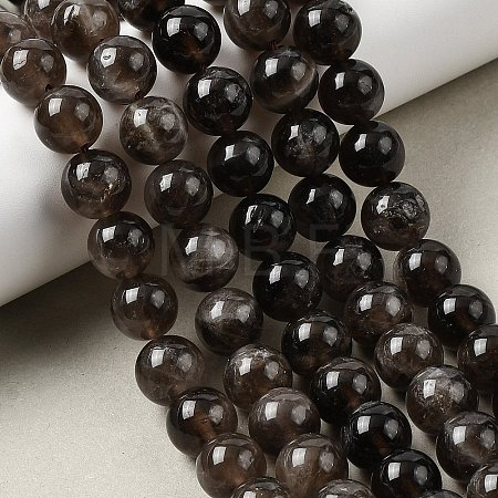 Natural Smoky Quartz Beads Strands G-B167-A09-10mm-1