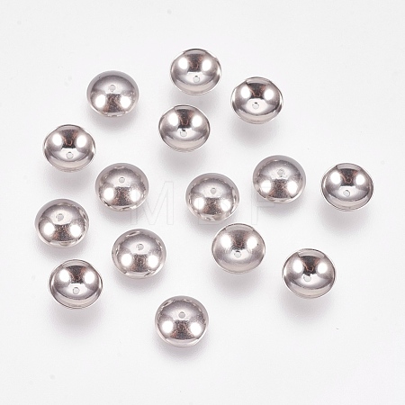 Non-Tarnish Apetalous 201 Stainless Steel Bead Caps STAS-L205-13C-1