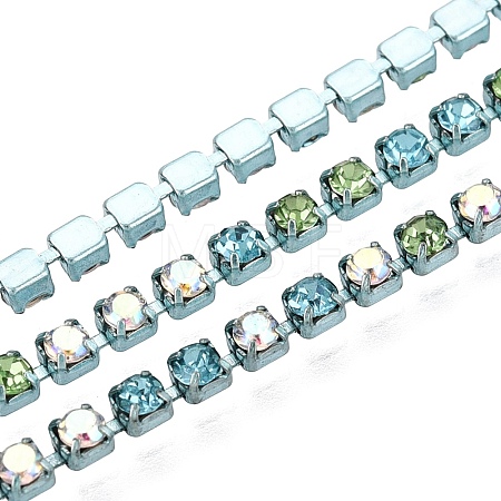 Iron Rhinestone Cup Chains CH-Q006-02A-03-1