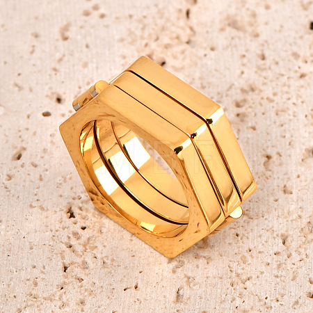 304 Stainless Steel Folding Finger Rings for Men WG34ADE-03-1