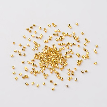 Brass Crimp Beads E001-NFG-1