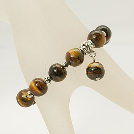Fashion Gemstone Beaded Bracelets X-BJEW-JB00858-05-1