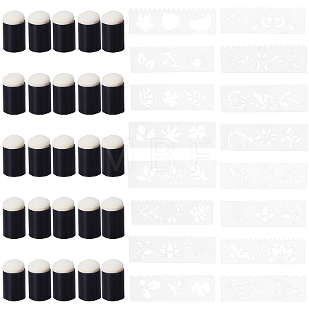 25Pcs Sponge Painting Tool DIY-CP0007-52-1