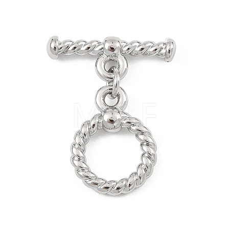 SHEGRACE Brass Toggle Clasps XGR0121P-156P-1