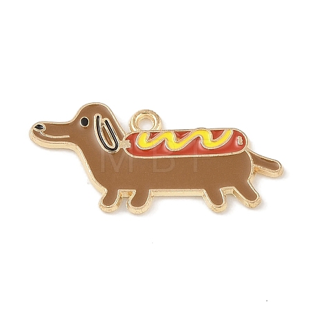 Alloy Enamel Pendants ENAM-Z010-06KCG-1