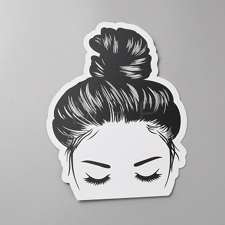 Paper Hair Tie Display Cards CDIS-WH0021-040A-1