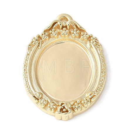 Brass Pendant Cabochon Settings LS-KK-V005-01G-01-1