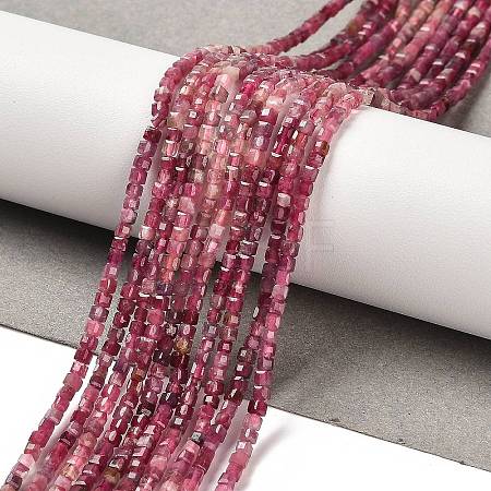 Gradient Color Natural Pink Tourmaline Beads Strands X-G-K373-A03-01-1