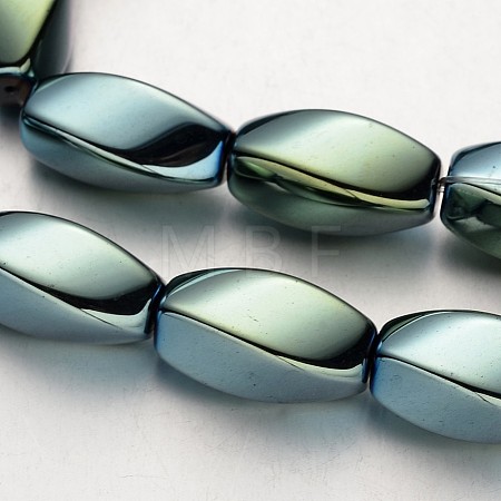 Electroplate Non-magnetic Synthetic Hematite Beads Strands G-F300-11A-07-1