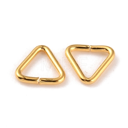 Brass Triangle Linking Ring X-KK-WH0031-08G-1