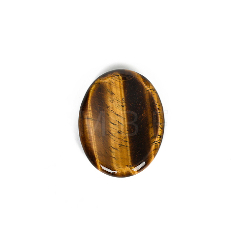 Natural Tiger Eye Worry Stones G-PW0007-134F-1