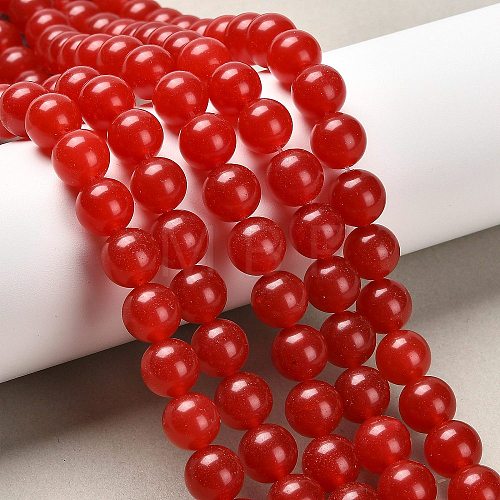 Natural & Dyed Malaysia Jade Bead Strands X-G-A146-10mm-A02-1