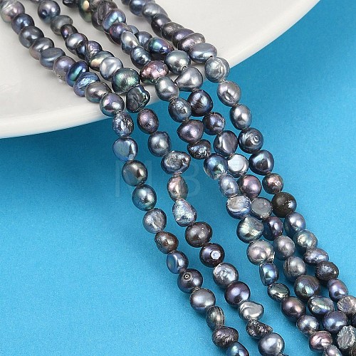 Natural Cultured Freshwater Pearl Beads Strands PEAR-P064-19D-05F-1