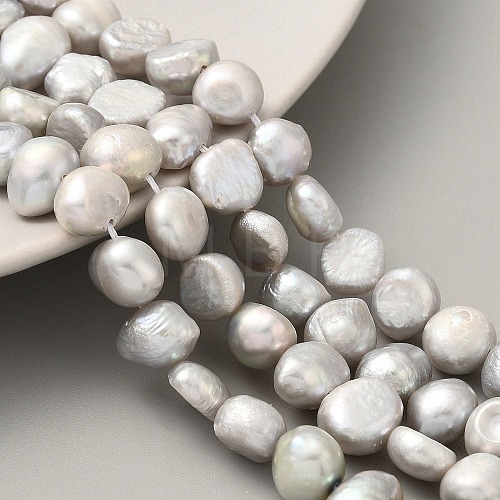 Dyed Natural Cultured Freshwater Pearl Beads Strands PEAR-A006-09D-1