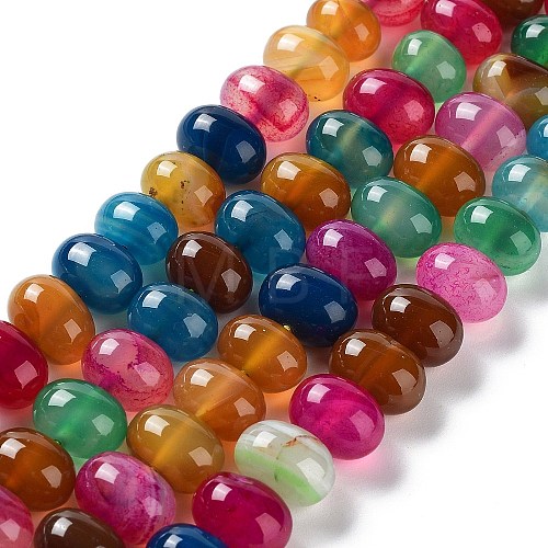 Natural Agate Beads Strands G-G021-03B-10-1