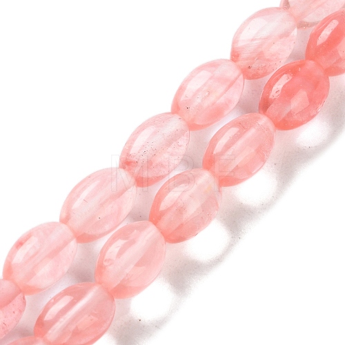 Cherry Quartz Glass Beads Strands G-I369-B22-01B-1