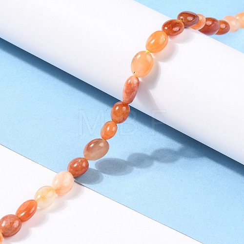 Natural Golden Silk Jade Beads Strands G-G018-16-1