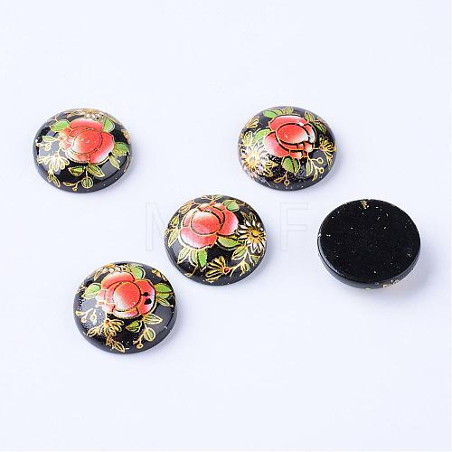 Printed Resin Cabochons CRES-T002-25mm-05-1