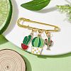 Cactus Enamel Charms Brooch JEWB-BR00153-04-2