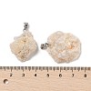 Raw Rough Natural Druzy Agate Pendants G-H084-07P-01-3