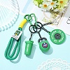 8Pcs 8 Styles Alloy Pendant Decorations HJEW-YW00556-02-5